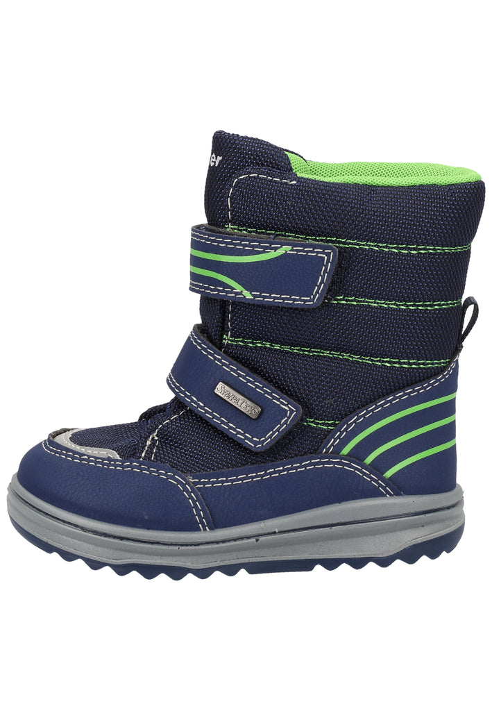 Richter Stiefel Lederimitat/Textil Blau Warmfutter - surf4shoes