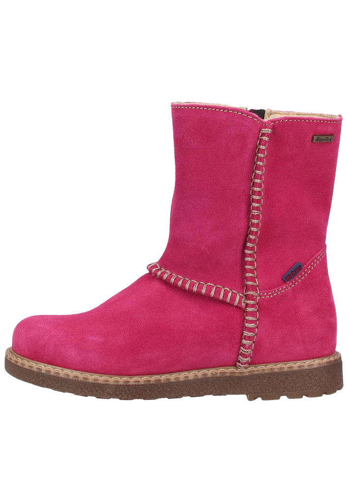 Richter Stiefel Veloursleder Pink Warmfutter - surf4shoes