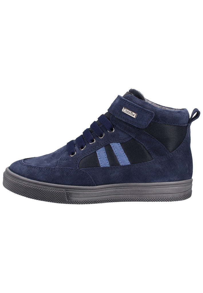 Richter Stiefelette Veloursleder/Textil Blau - surf4shoes