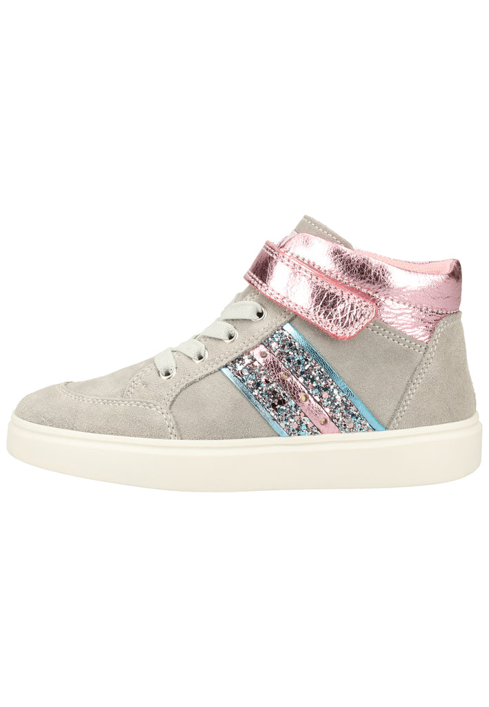 Richter Sneaker Veloursleder/Textil Grau/Rosa - surf4shoes