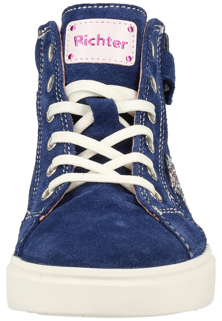 Richter Sneaker Veloursleder Blau/Pink - surf4shoes