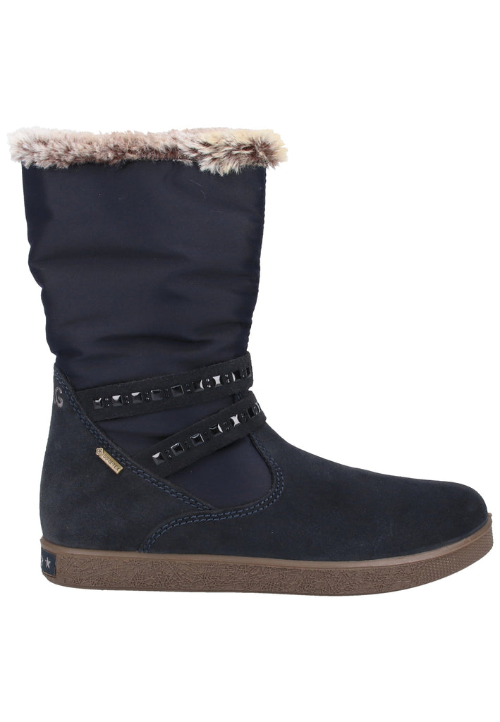 Primigi Stiefel Leder Dunkelblau Warmfutter - surf4shoes
