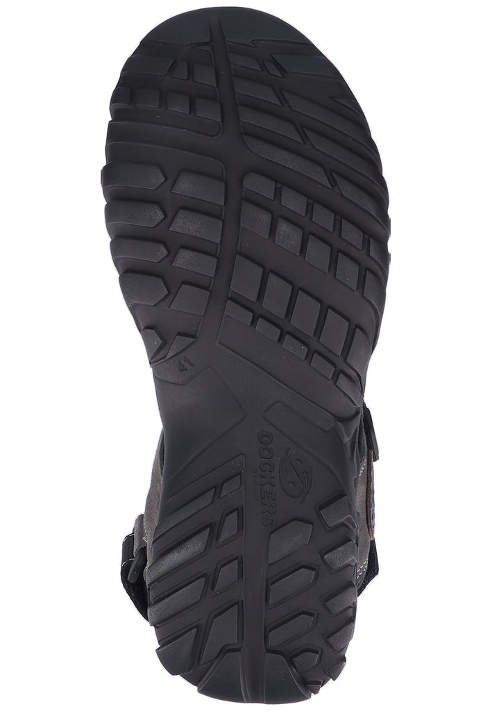 Dockers Sandalen Leder Grau/Blau - surf4shoes