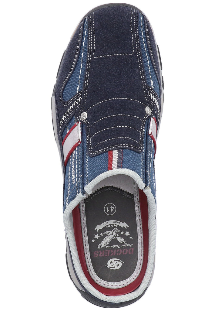 Dockers Clogs Lederimitat/Textil Navy - surf4shoes