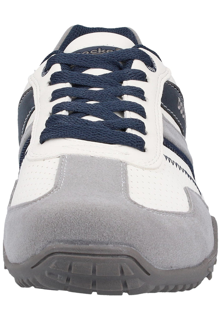 Dockers Halbschuhe Leder/Textil Weiß/Grau - surf4shoes