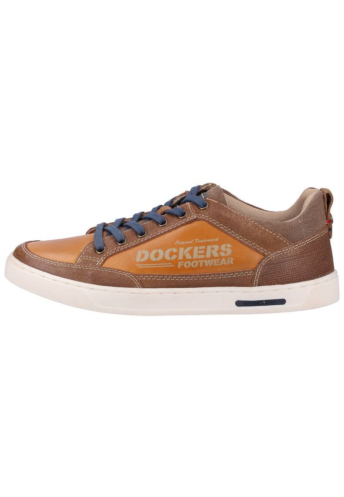 Dockers Sneaker Lederimitat Hellbraun - surf4shoes
