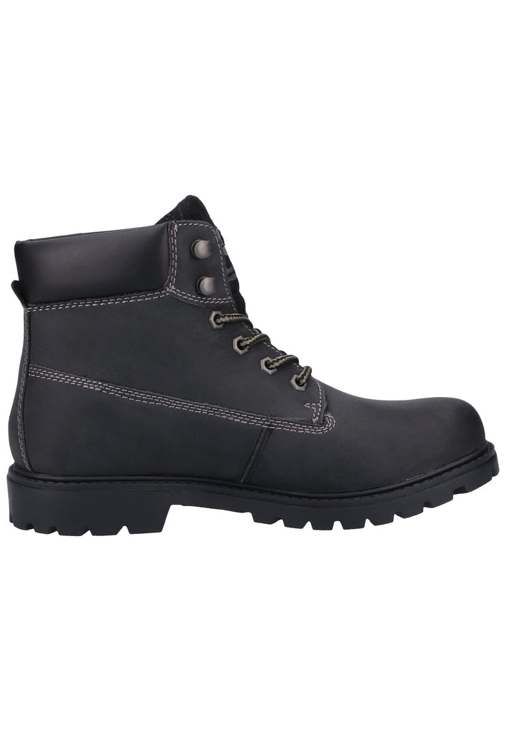 Dockers Stiefelette Leder Schwarz Warmfutter - surf4shoes