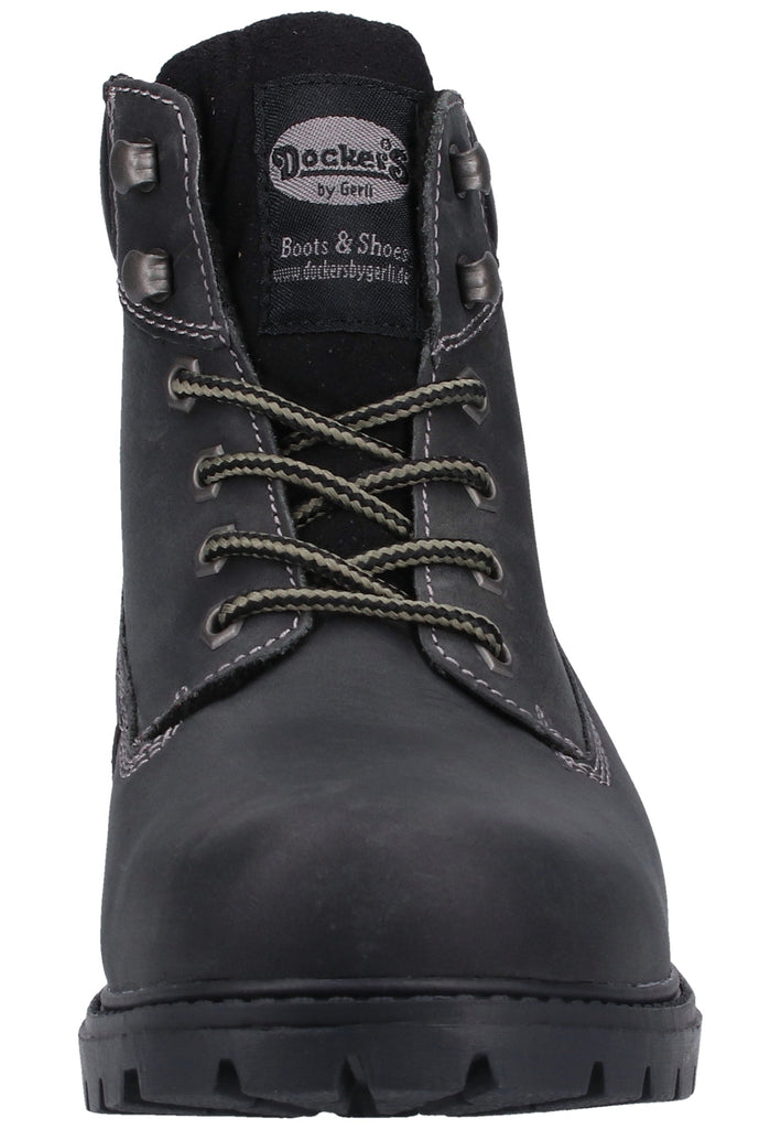 Dockers Stiefelette Leder Schwarz Warmfutter - surf4shoes