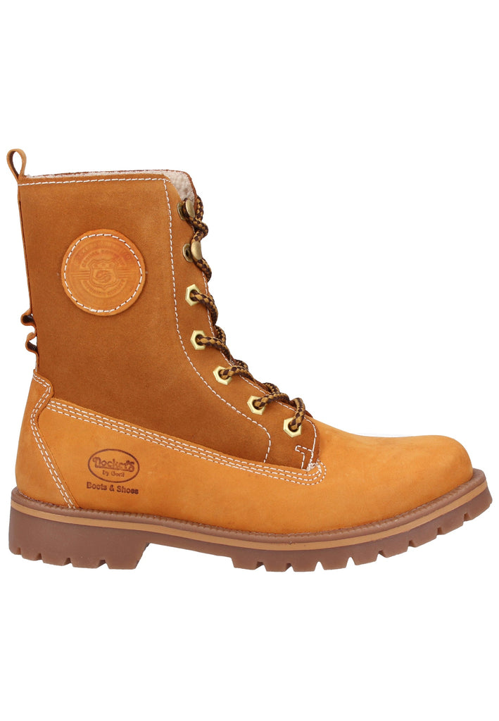Dockers Stiefelette Leder Golden Tan Warmfutter - surf4shoes