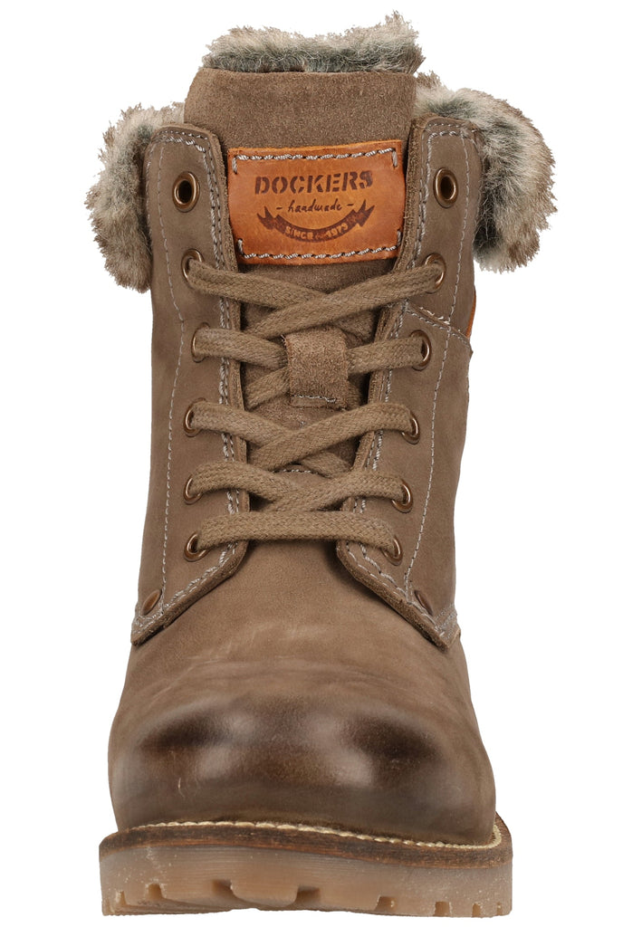 Dockers Stiefelette Nubukleder Schlamm Warmfutter - surf4shoes