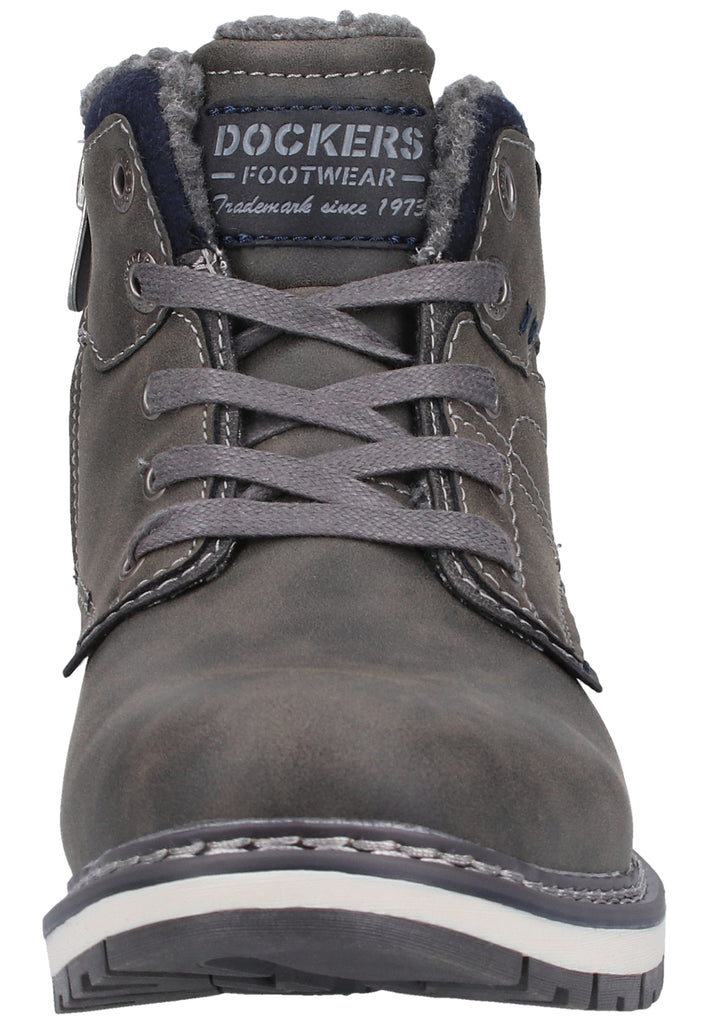 Dockers Halbschuhe Lederimitat Grau Warmfutter - surf4shoes