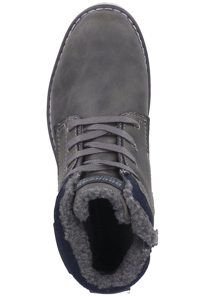 Dockers Halbschuhe Lederimitat Grau Warmfutter - surf4shoes