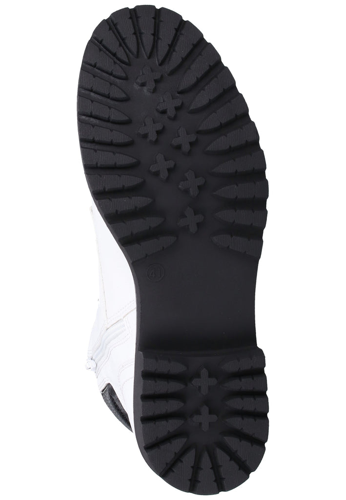 Dockers Stiefelette Lederimitat Weiß - surf4shoes