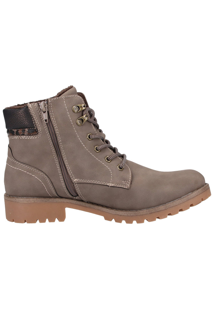 Dockers Stiefelette Lederimitat Taupe Warmfutter - surf4shoes