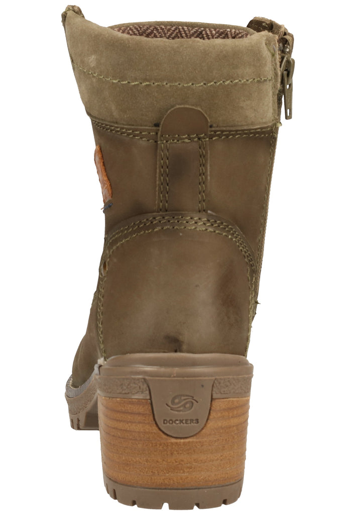 Dockers Stiefelette Nubukleder Khaki - surf4shoes