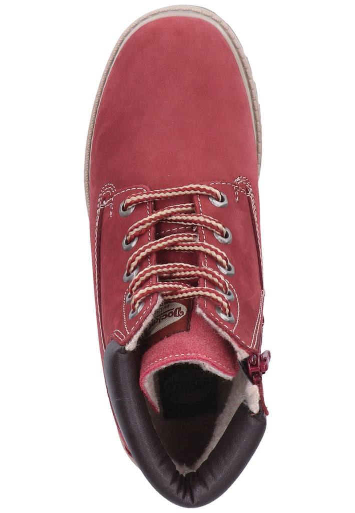 Dockers Stiefelette Nubukleder Bordeaux Warmfutter - surf4shoes