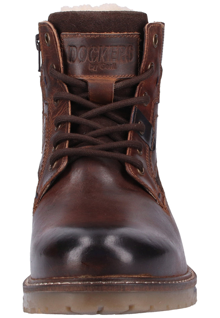 Dockers Stiefelette Nappaleder Braun Warmfutter - surf4shoes
