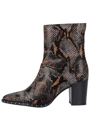 Bronx Stiefelette Leder Schwarz - surf4shoes