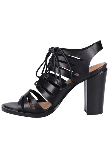 Bronx Sandalen Leder Schwarz - surf4shoes