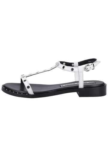 Bronx Sandalen Leder Weiß - surf4shoes