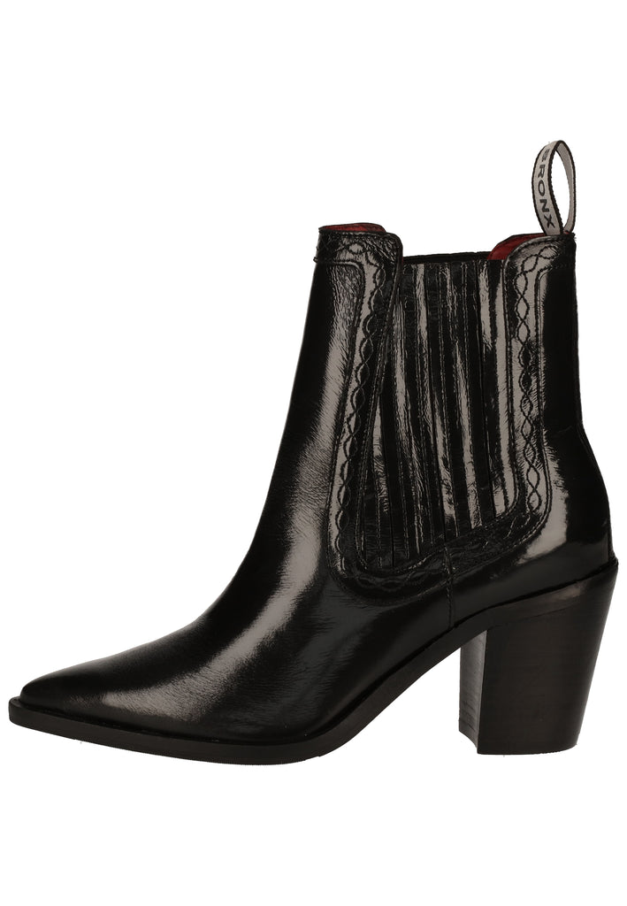 Bronx Stiefelette Leder Schwarz - surf4shoes