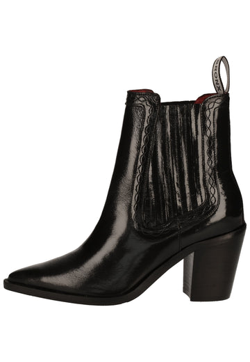 Bronx Stiefelette Leder Schwarz - surf4shoes