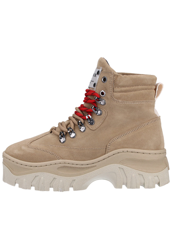 Bronx Stiefelette Veloursleder Braun - surf4shoes