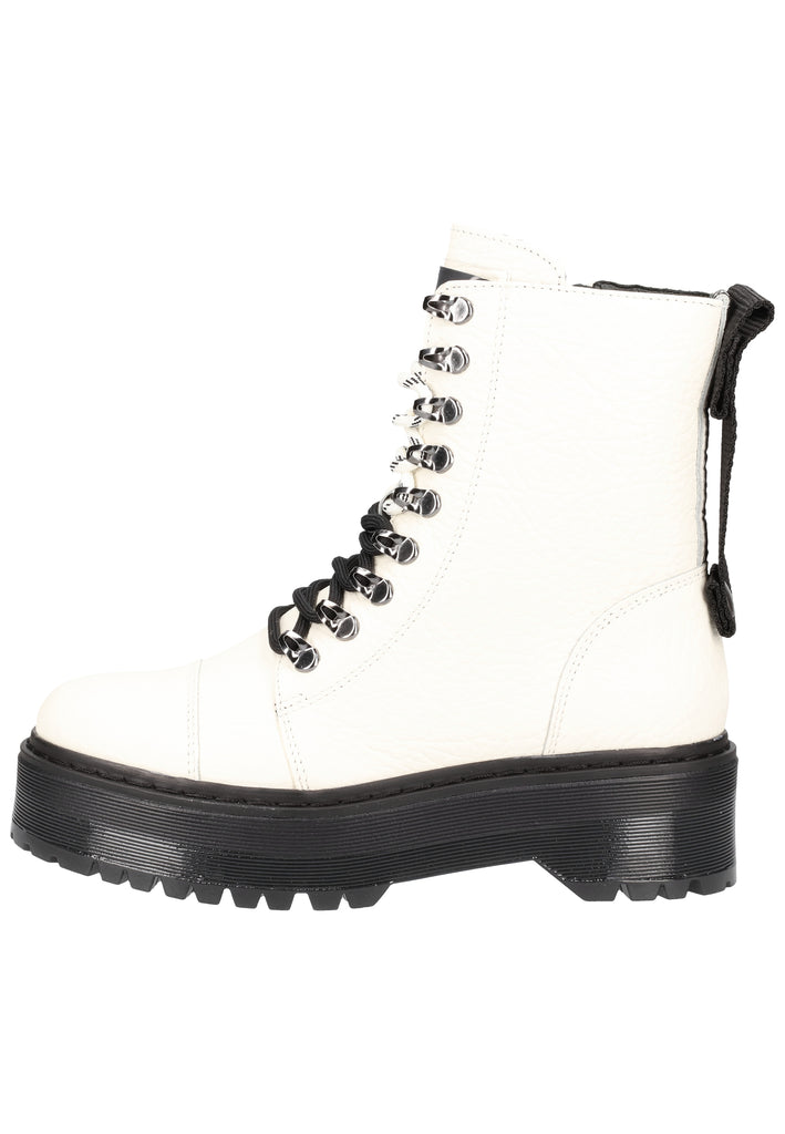 Bronx Stiefelette Nappaleder Weiß - surf4shoes