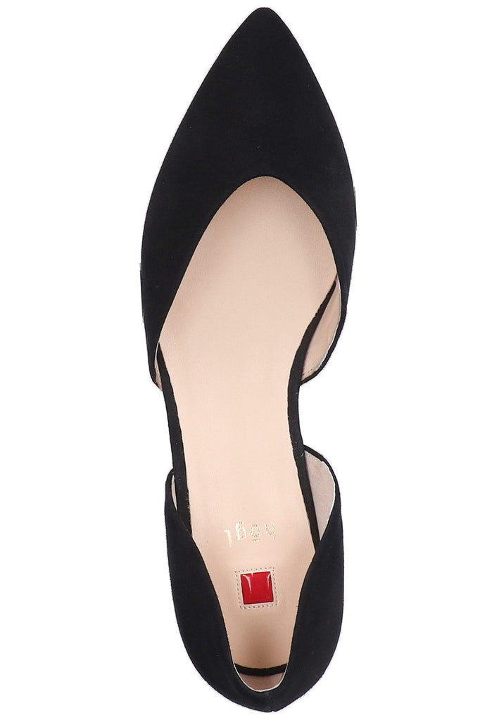 Högl Slipper Veloursleder Schwarz - surf4shoes