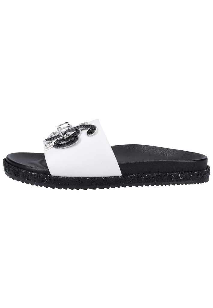 Högl Pantoletten Leder Weiß - surf4shoes