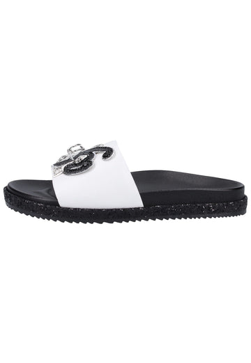 Högl Pantoletten Leder Weiß - surf4shoes