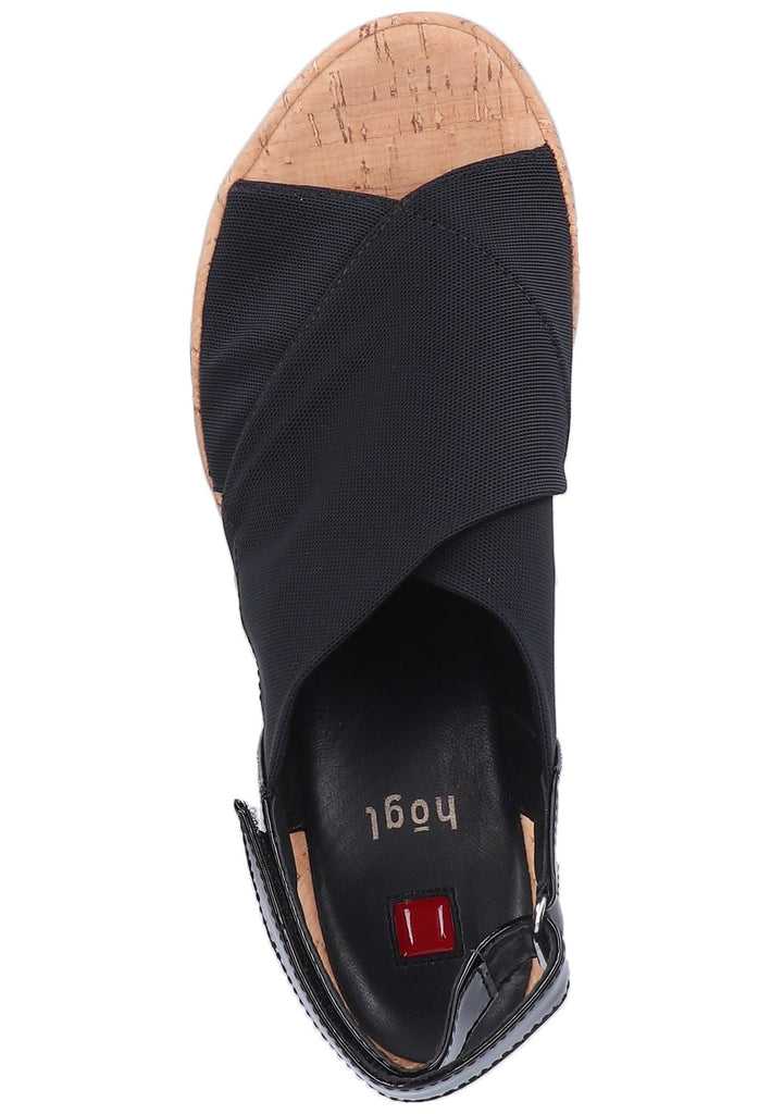 Högl Sandalen Leder Schwarz - surf4shoes