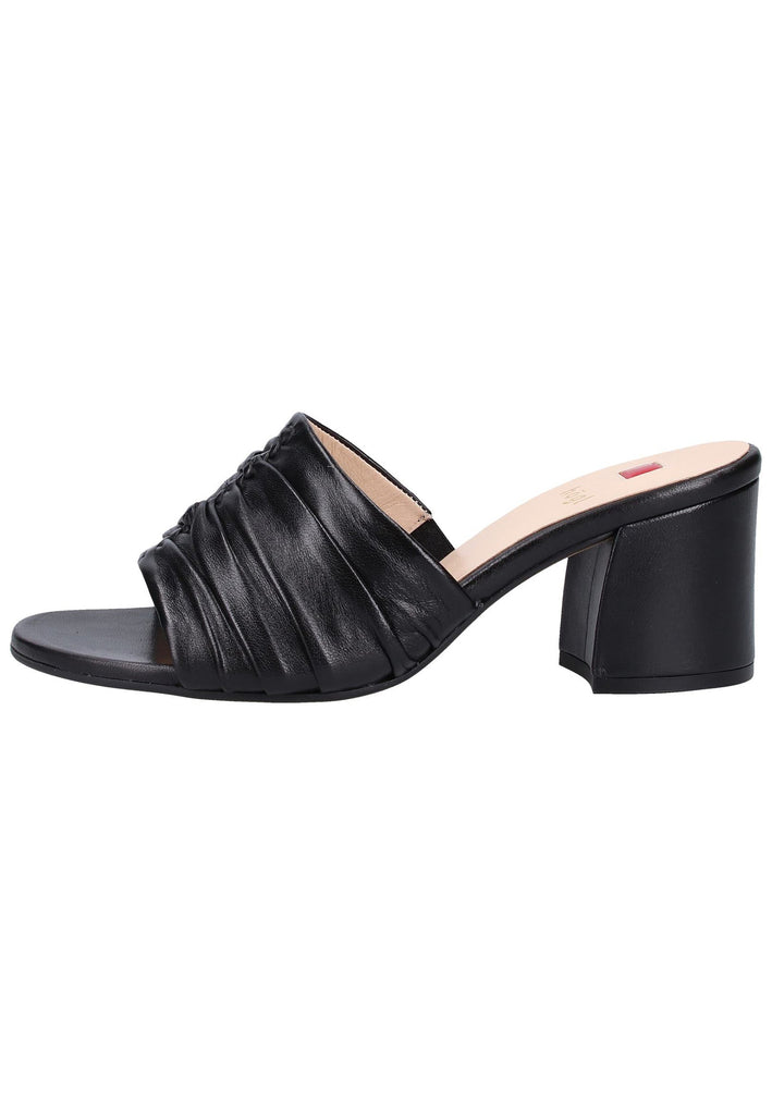 Högl Pantoletten Leder Schwarz - surf4shoes