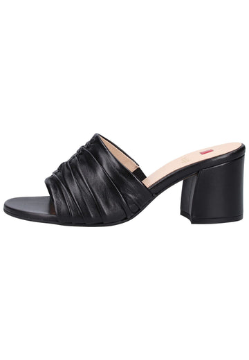Högl Pantoletten Leder Schwarz - surf4shoes