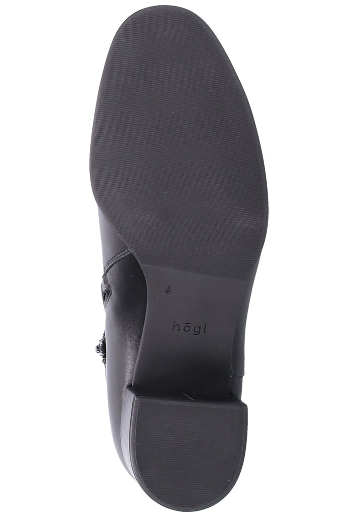Högl Stiefelette Glattleder Schwarz - surf4shoes