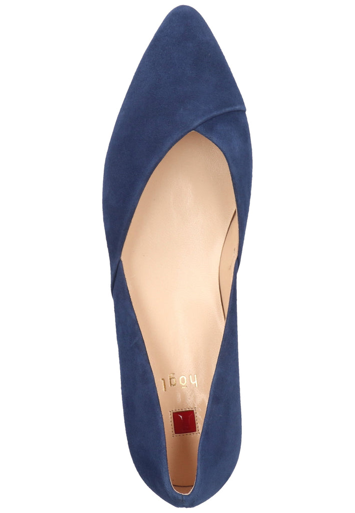 Högl Ballerinas Samt Navy - surf4shoes