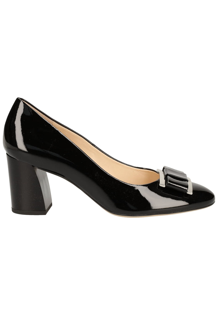 Högl Pumps Leder Schwarz Lack - surf4shoes