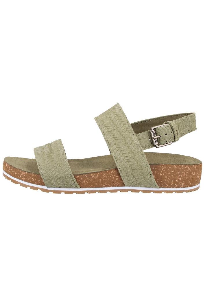 Timberland Sandalen Veloursleder Oliv - surf4shoes