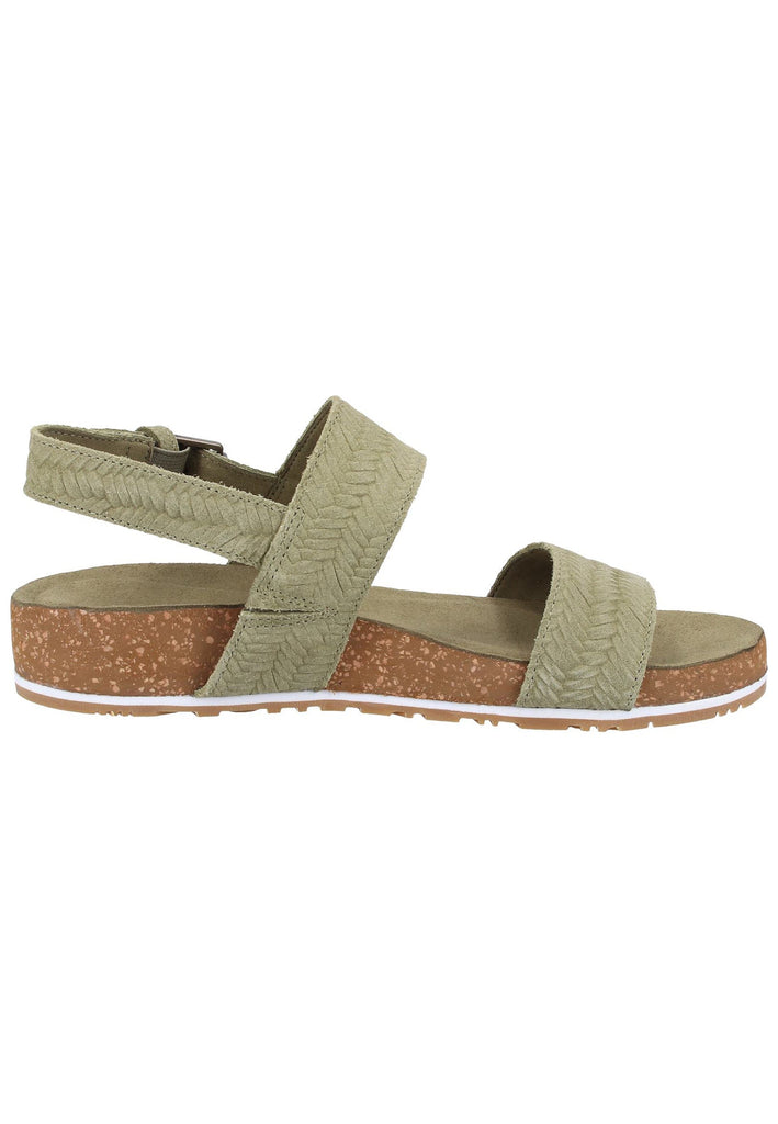 Timberland Sandalen Veloursleder Oliv - surf4shoes