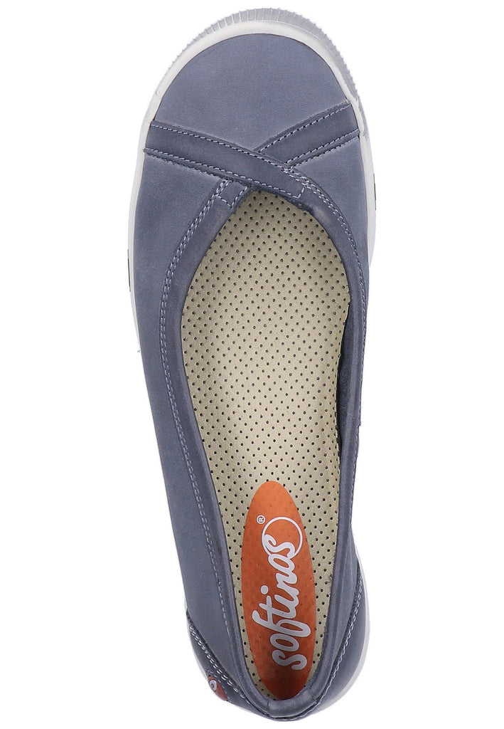 softinos Ballerinas Leder Navy - surf4shoes