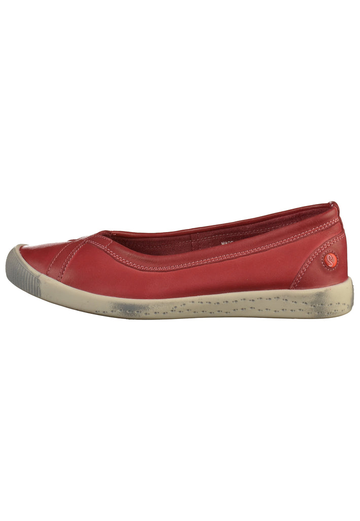 softinos Ballerinas Leder Rot - surf4shoes