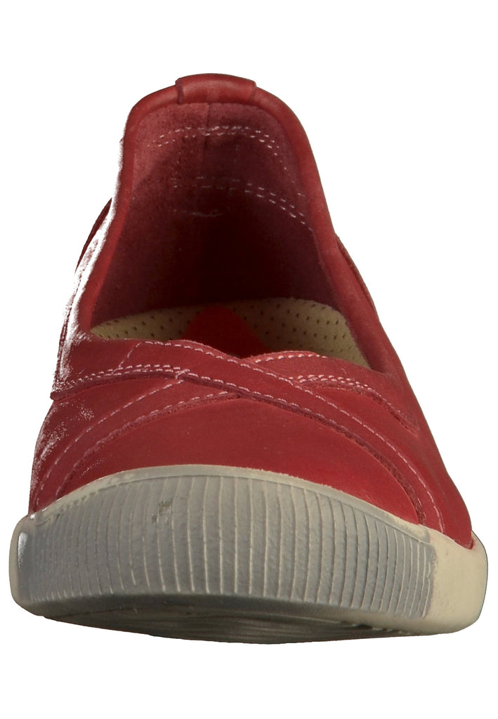 softinos Ballerinas Leder Rot - surf4shoes