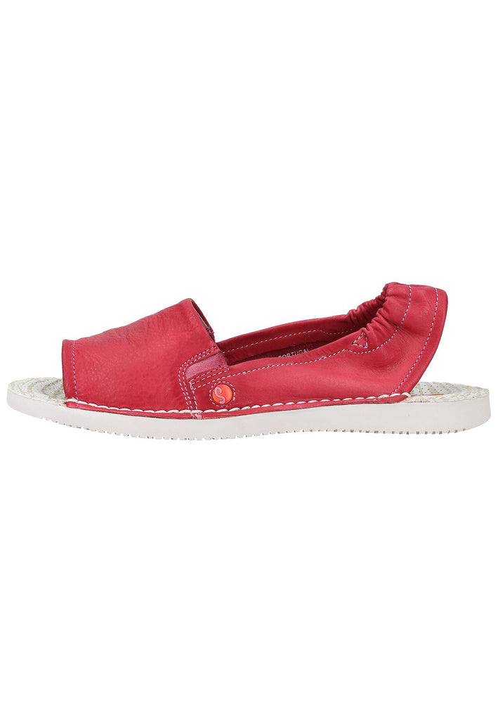 softinos Sandalen Leder Rot - surf4shoes
