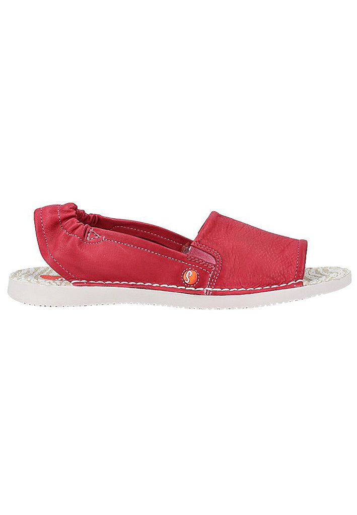 softinos Sandalen Leder Rot - surf4shoes