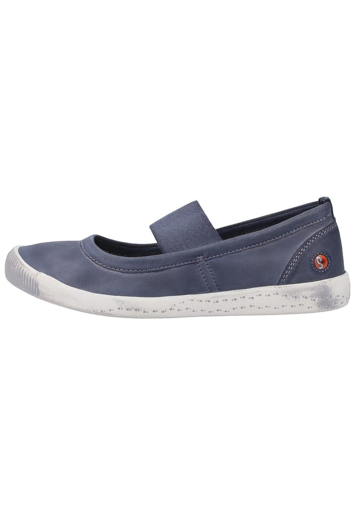 softinos Ballerinas Leder Navy - surf4shoes