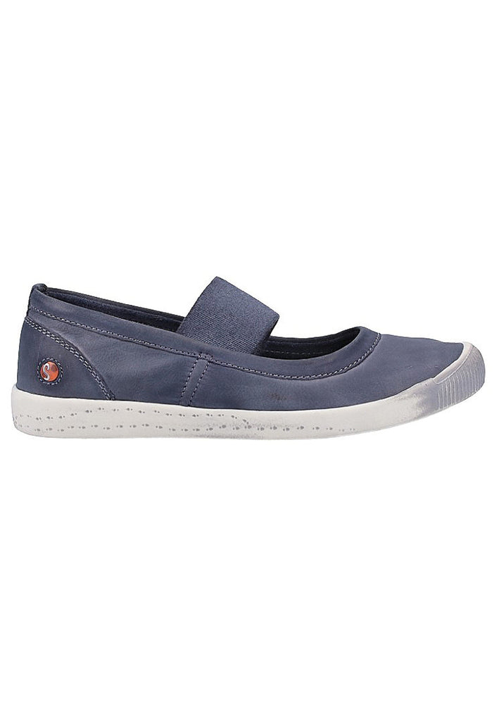 softinos Ballerinas Leder Navy - surf4shoes