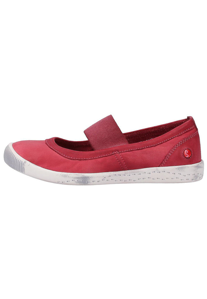 softinos Ballerinas Leder Rot - surf4shoes