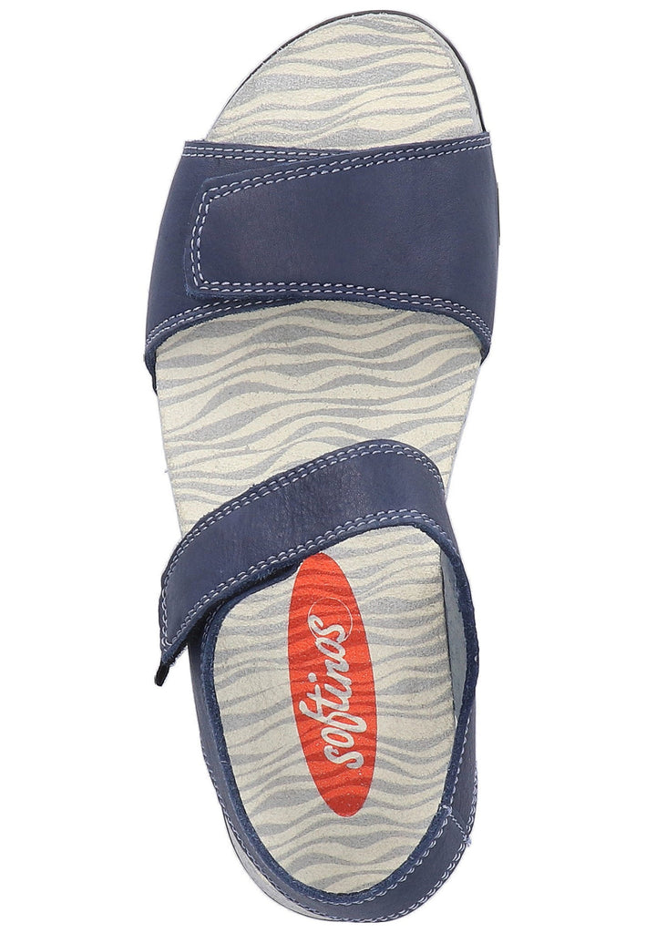 softinos Sandalen Leder Navy - surf4shoes