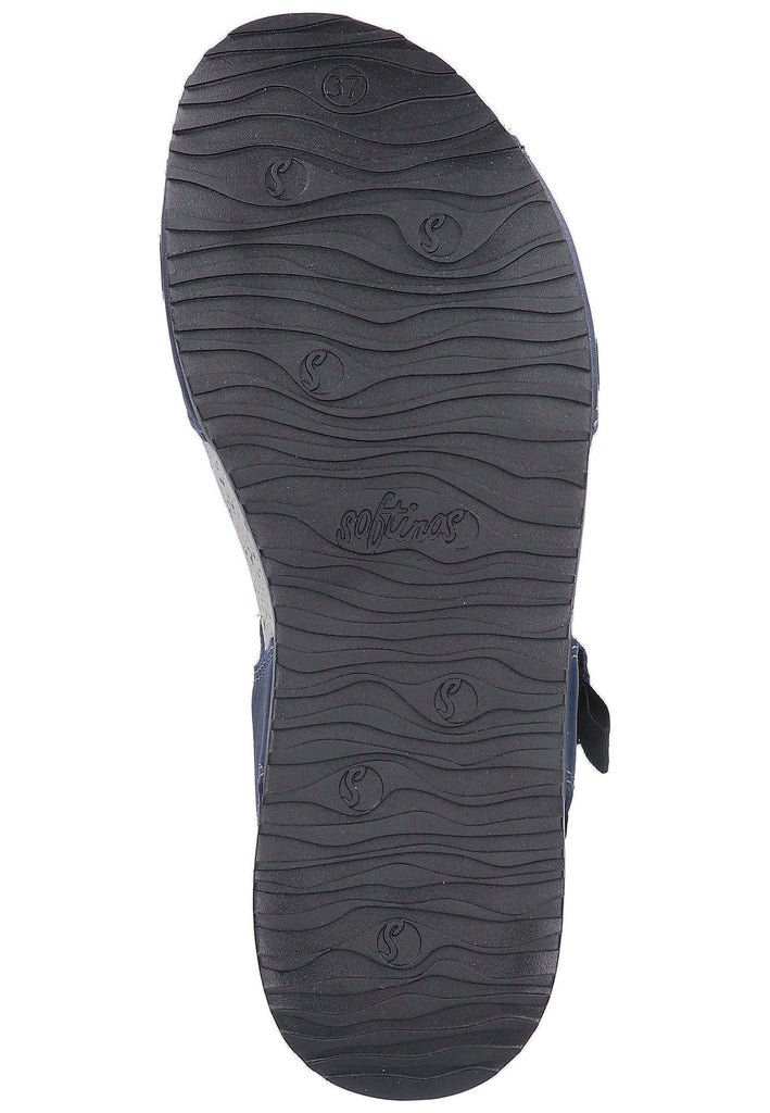 softinos Sandalen Leder Navy - surf4shoes