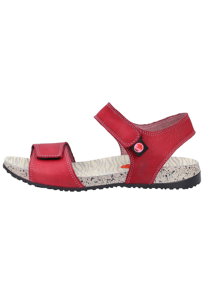 softinos Sandalen Leder Rot - surf4shoes